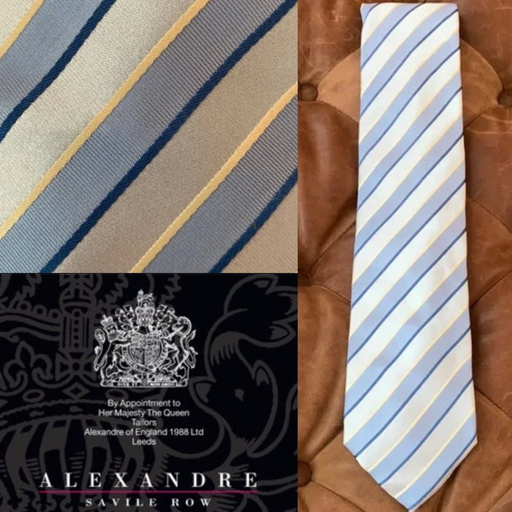 ALEXANDRE LONDON 💙 Silk Tie